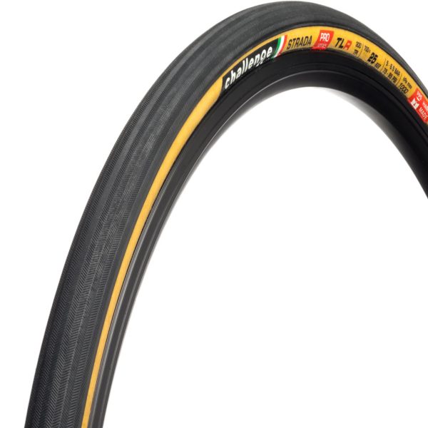 Challenge Strada Pro TLR Tyre - 700 x 25c (Tan)